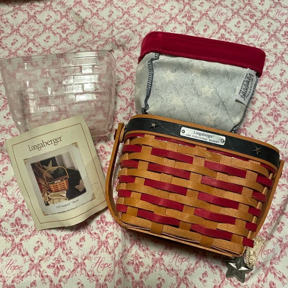 Bundle of 2 2001 Longaberger Baskets American